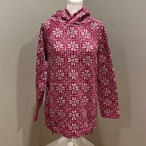 Ideal Pullover Hooded Snowflake Sweatshirt Size Large